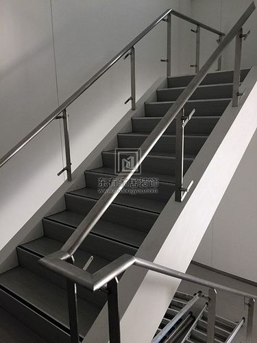 本田厂办公室不锈钢楼梯扶手 fs-006_玻璃楼梯扶手
