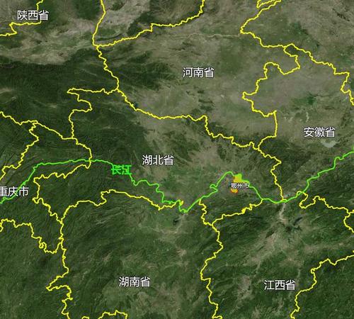 5张地形图,快速了解湖北省鄂州市辖区