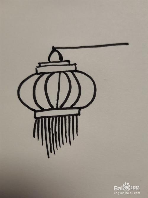 中秋节灯笼简笔画