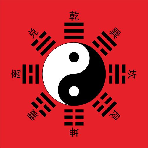 现代玄关装饰画阴阳鱼易经周易先天八卦图太极图风水镇宅先天八卦