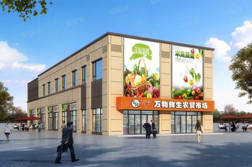 万物民生农贸市场效果图