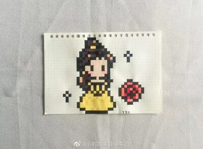 迪士尼q版像素画