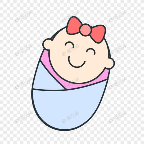 母亲节襁褓中的婴儿装饰