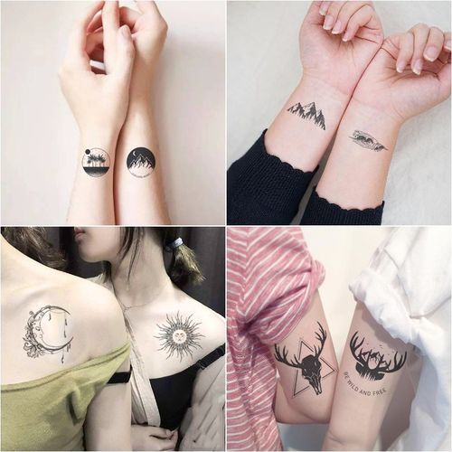 胳膊纹身贴女手臂图案性感时尚胸部专用私处骚肩膀花手腕遮瑕疤痕