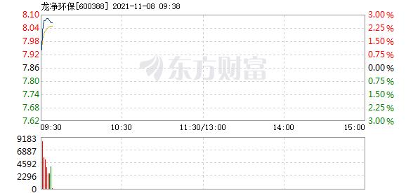 龙净环保11月8日快速上涨