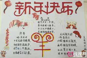 春节这样过的手抄报 春节手抄报
