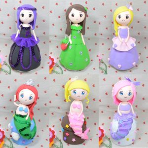 彩泥公主套装 超轻粘土人物 女孩玩具diy工具 儿童手工制作材料包