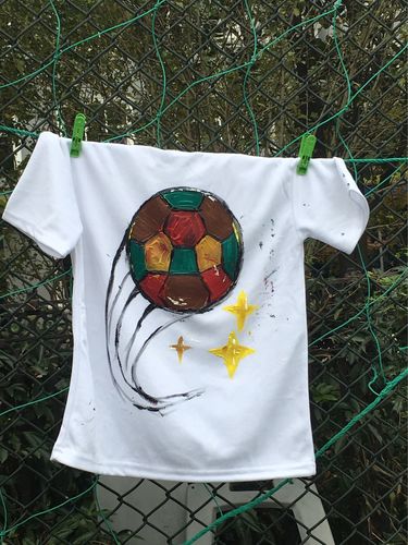 亲子绘画足球活动