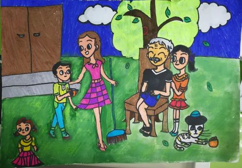 传家训立家风学生作品 (五山小学)