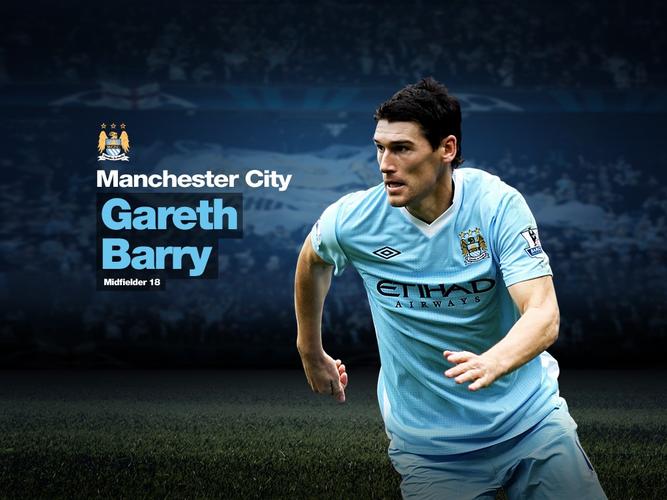 18号:中场加雷思·巴里桌面壁纸英超曼城manchestercity2011-12赛季