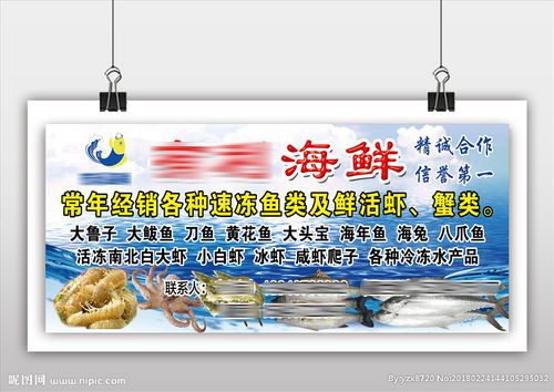 海鲜牌匾设计图__海报设计_广告设计_设计图库_昵图网