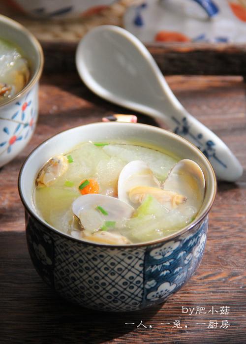 冬瓜花蛤汤的做法步骤