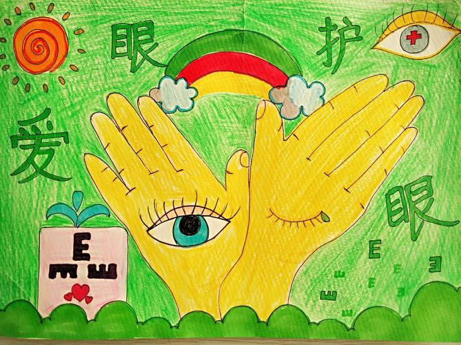 远东一小《防近视》项目式学习之"心灵之窗"主题绘画作品展