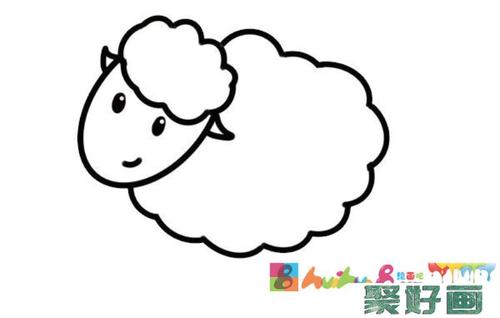 简笔画绵羊的画法步骤图片怎么画简笔画教程