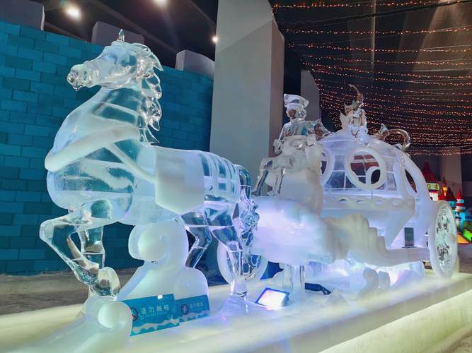漂亮的冰雕.