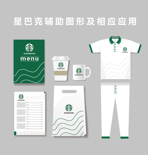 辅助图形图案图文设计课的期末作业,星巴克logo的辅助图形设计,纸杯