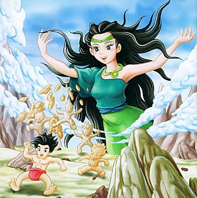 经典故事:中国神话故事(附vcd一张)(注音版)