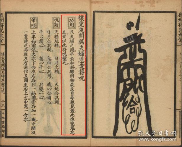书中共描述200多道符,每道皆有介绍相应的笔顺用法用途咒语.