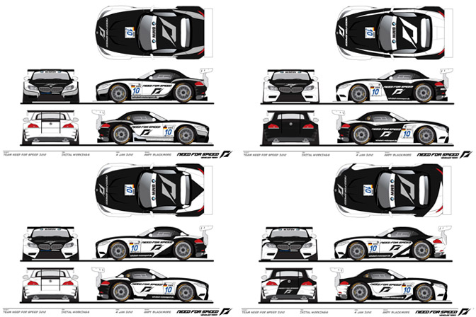 舞台背后——nfs车队涂装设计过程