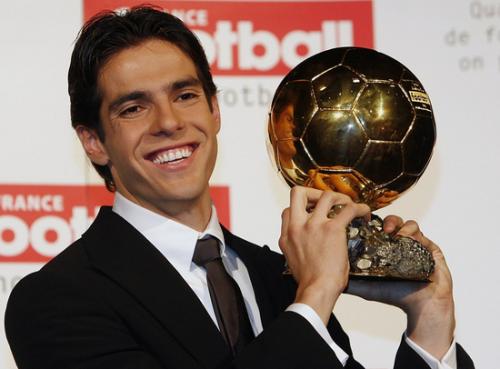 卡卡07年赢得金球奖