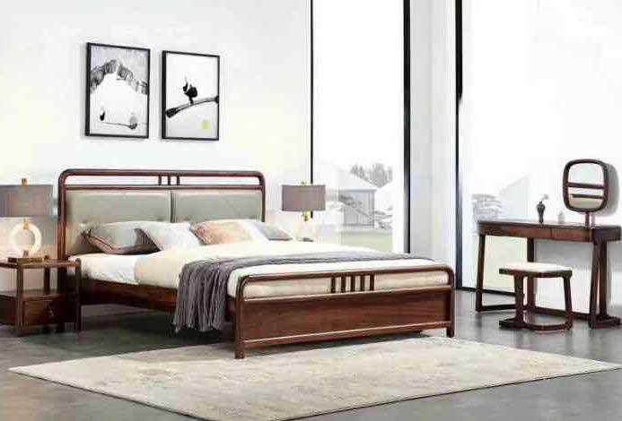 【新故式(新中式)】 乌金木大床18002000