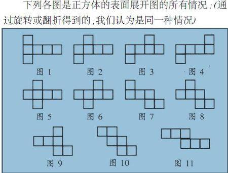 求立方体11的个展开图