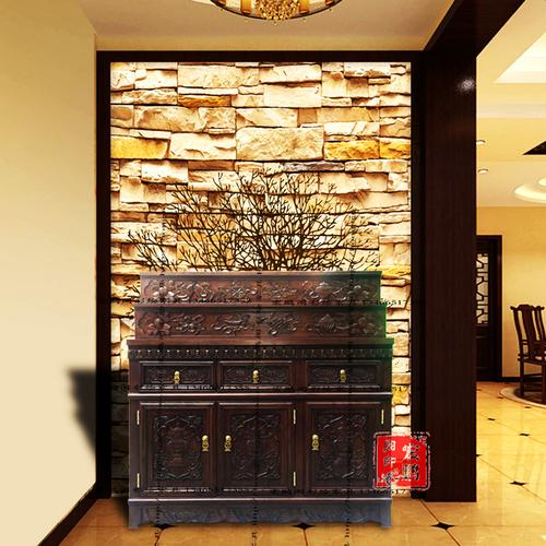 小客厅摆香炉的柜