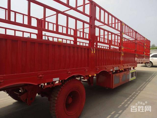 厂家直销13米高低板苍栏半挂车整车高强以旧换新