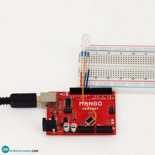 用arduino 点亮 rgb 彩色 led