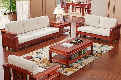 "何家匠现代古典沙发"一套红木沙发价格