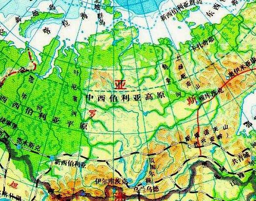 西西伯利亚平原的地形地貌