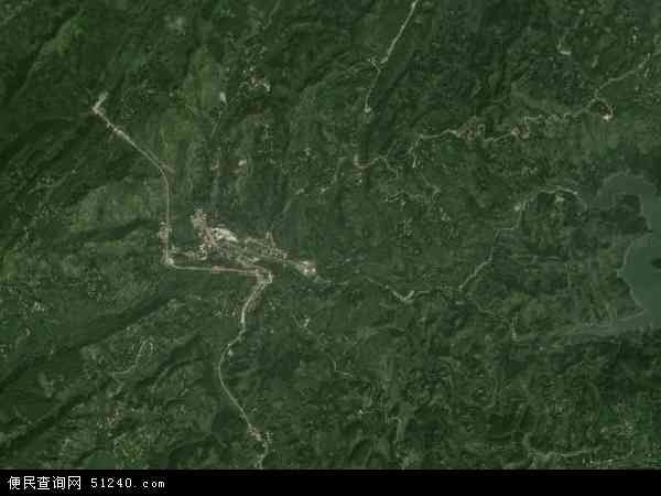 中国重庆市万州区走马镇地图(卫星地图)