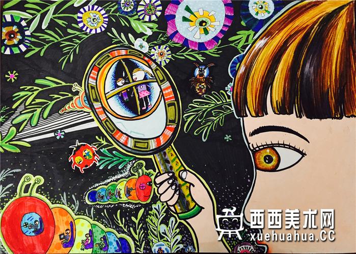优秀小学生获奖科幻画《猫眼夜视仪》赏析
