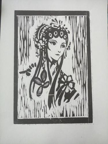 用版画制成的手抄报 手抄报简单又好看