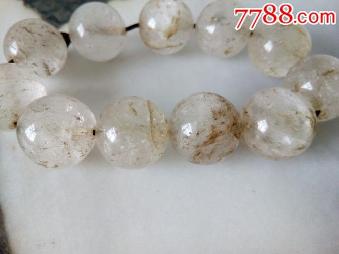 出土金元时期老水晶珠