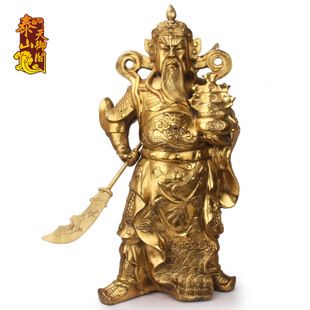 天御阁开光铜武财神关公铜像摆件大号财神爷佛像客厅招财工艺品