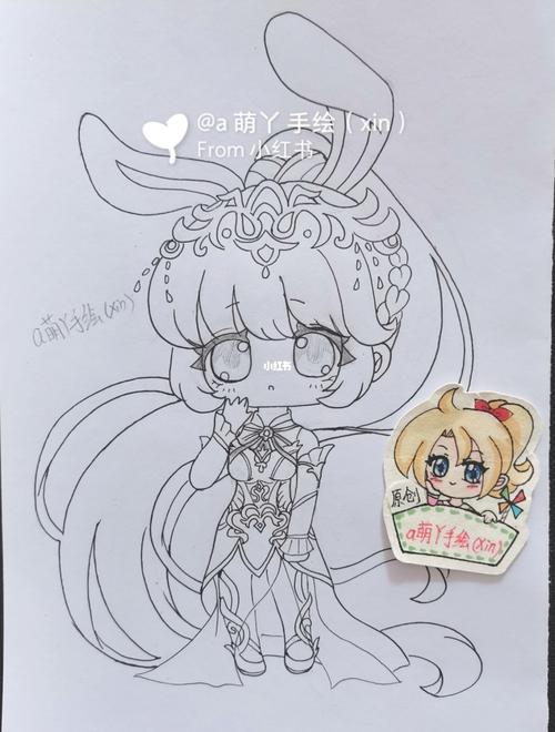 斗罗大陆小舞动漫线稿手绘简笔画画的日常_斗罗大陆_手绘_动漫_线稿