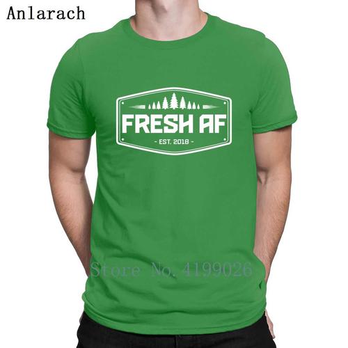 fresh af est 2018 t shirt spring autumn fun pattern humor black