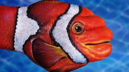 栩栩如生的手部动物彩绘