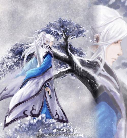 【古图专帖】——『人物系列』——白发男(女)子_看图_古风图片吧