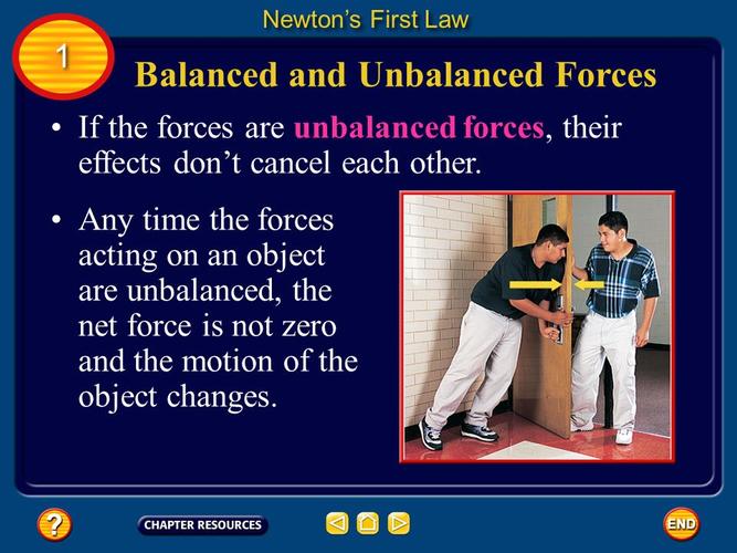 balanced and unbalanced forces newton"s first law1balanced and