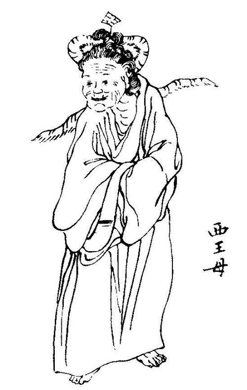 西游记王母娘娘简笔画