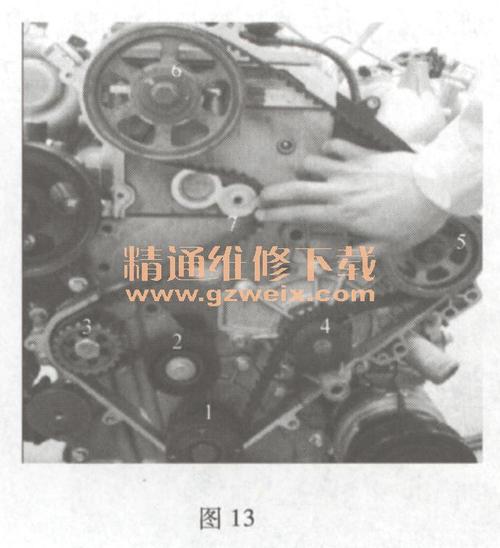 长城哈弗h6(2. 0l gw4d20)发动机正时链条安装方法