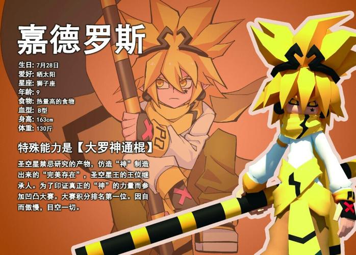 凹凸世界 嘉德罗斯 人设 :螺丝他超级可爱的啊