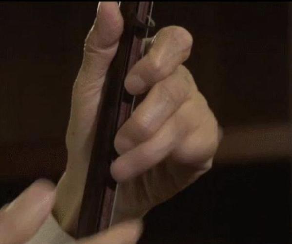 孩子们,对照一下手型,看看你的左手按弦手型对不对呢?