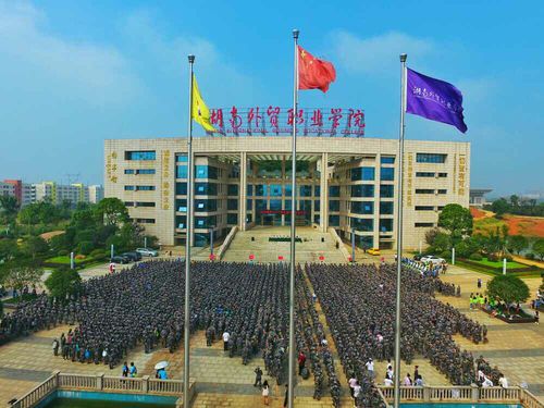 湖南外贸职院新生迎接军训