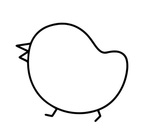 小鸡简笔画怎么画小鸡简笔画图片