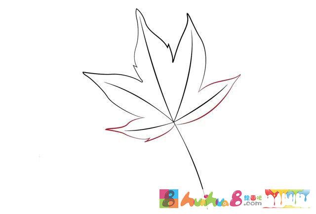 秋天枫叶简笔画