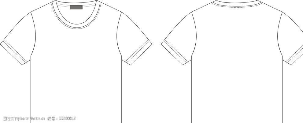 男装 男童 装短袖 t恤 款式图 矢量图 模板 设计 文化艺术 其他 cdr