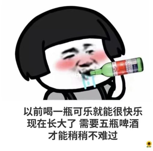 喝酒表情包6015何以解忧,唯有雪花批青岛_表情包